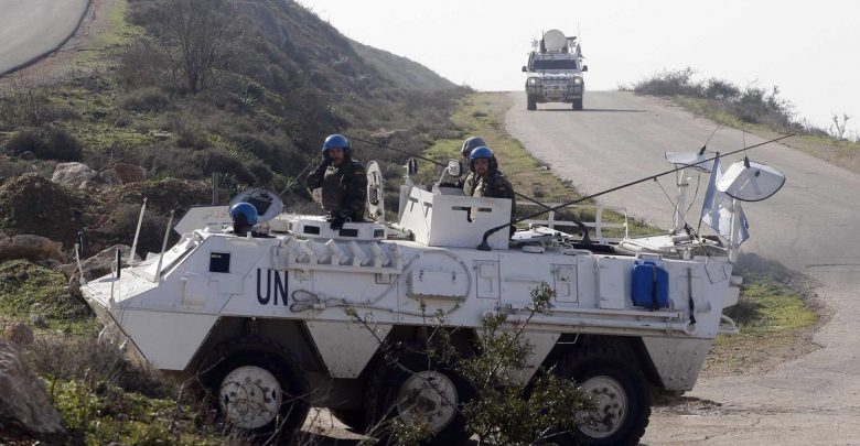 عناصر من قوات حفظ السلام على الحدود جنوب لبنان