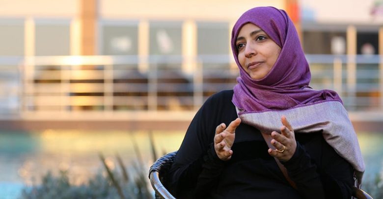 الناشطة اليمنية "توكل كرمان" - الحائزة على جائزة نوبل للسلام